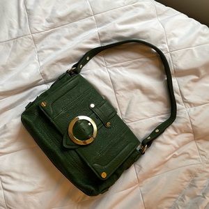 NEW SAMPLE VINTAGE MILLY SHOULDER BAG in GREEN